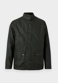 MODERN BEAUFORT CHECK WAX JACKET - Mezisezónní bunda  - olive