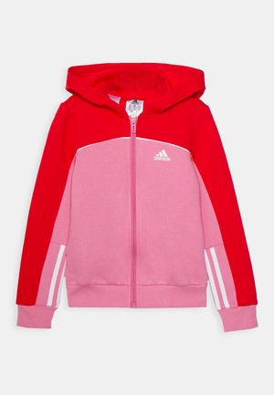 Felpa con zip - rose tone/vivid red/white