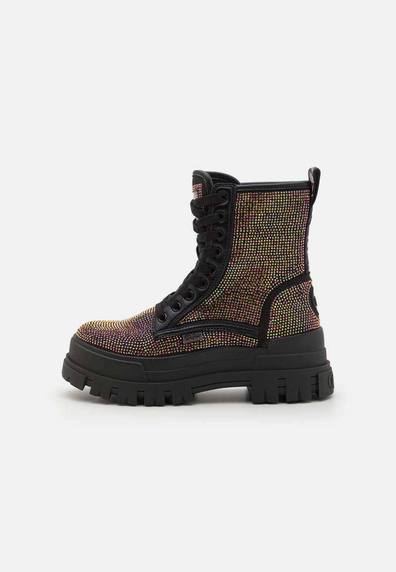 Cb 1 Rld Buffalo ASPHA RLD - Platform ankle boots - black/mermaid/black ...