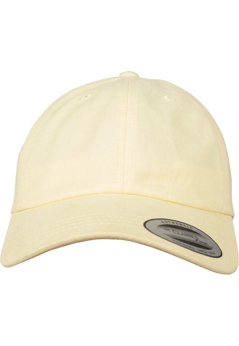 Flexfit PEACHED COTTON TWILL DAD - Sapka - yellow