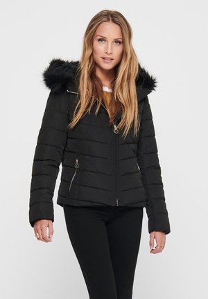 ONLNEWELLAN QUILTED - Winter jacket - black