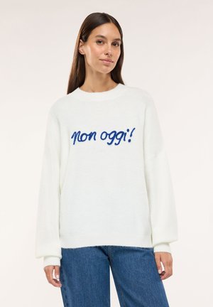 Terranova, MAGLIA CON STAMPA - Maglione - bianco lana