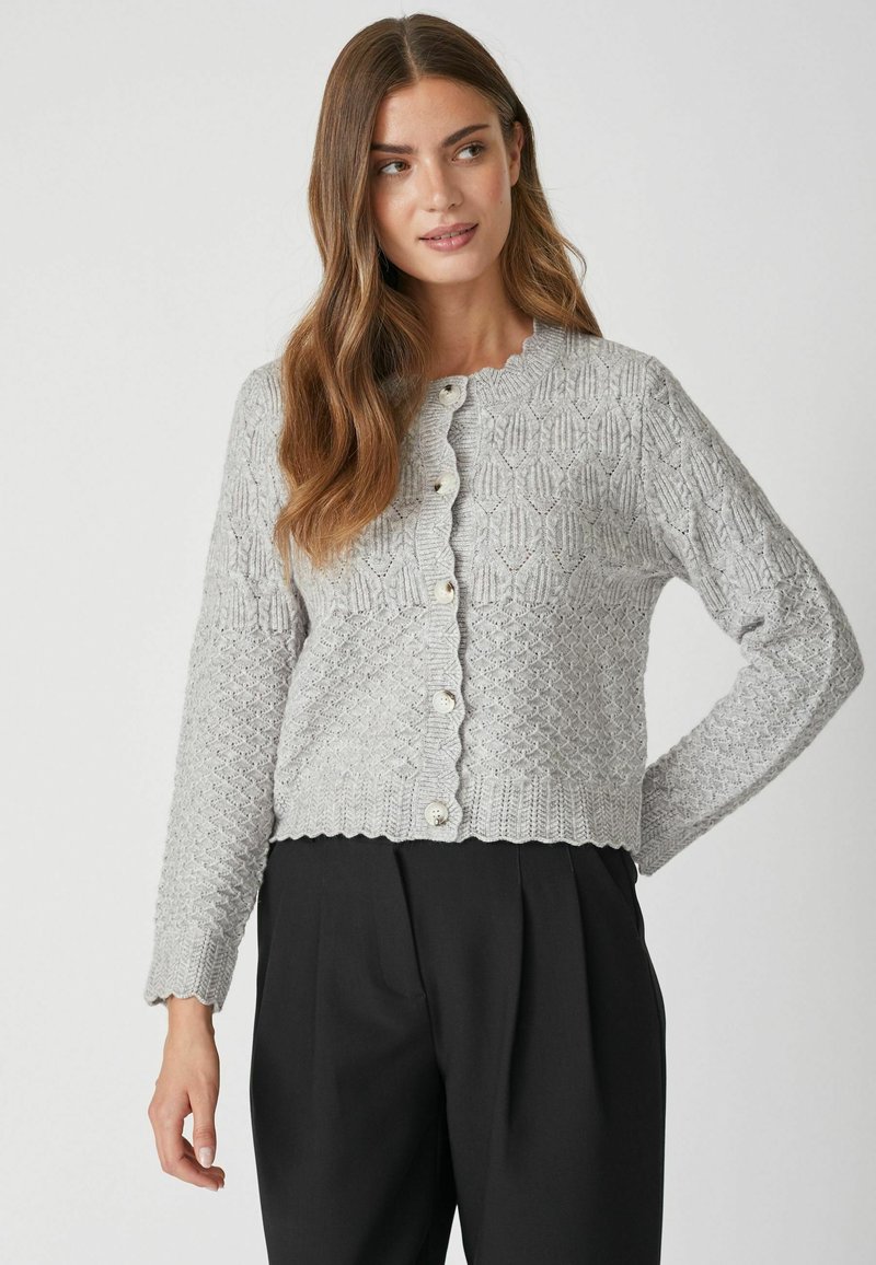 Co'couture POINTELLECC - Kardiganas - pale grey