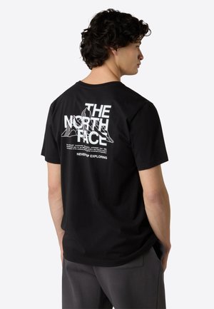 The North Face MOUNTAIN SKETCH TEE - Print T-shirt - tnf black