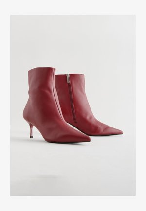 Next, Classic ankle boots - burgundy red