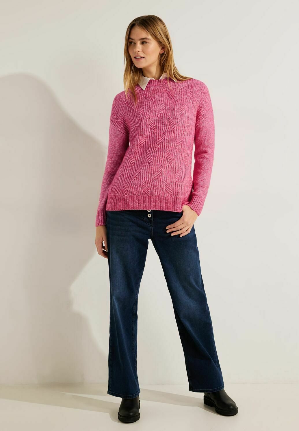 JJXX JXLEONORA Damen Strickpullover – Rippenstruktur, Crewneck, Von JACK&JONES