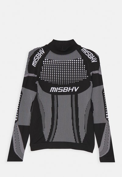MISBHV SPORT EUROPA LONGSLEEVE UNISEX - Long sleeved top - black/white