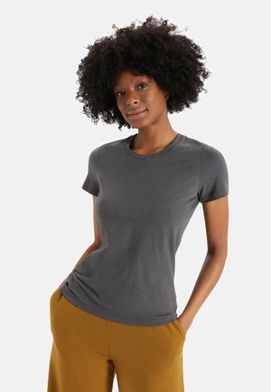 icebreaker MERINO BLEND CENTRAL CLASSIC - T-paita - DARK GREY
