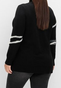 Sheego Strickpullover - black