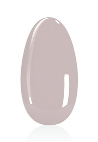Nagellack-Test in sanftem Mauve, glatte, glänzende Oberfläche mit abgerundeten Kanten, die das Licht mit einem subtilen Schimmer reflektiert.
