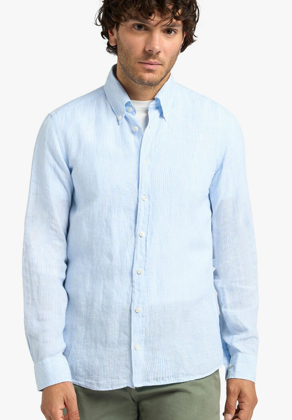 【Brooks Brothers×NEAT×UNITEDARROWS&SONS】 Slim Fit Non-Iron Oxford Button Down Shirt in Blue | Brooks