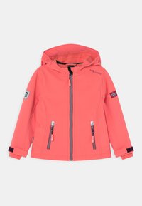 TrollKids - GIRLS TROLLFJORD - Softshell-jope - peach/mulberry/orchid Väikepilt 1