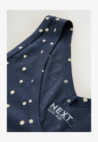 Sélectionné, navy white polka dot