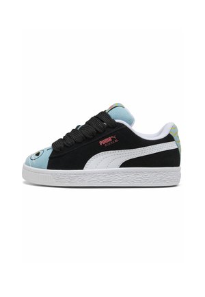 Sneakers laag - black white aqua