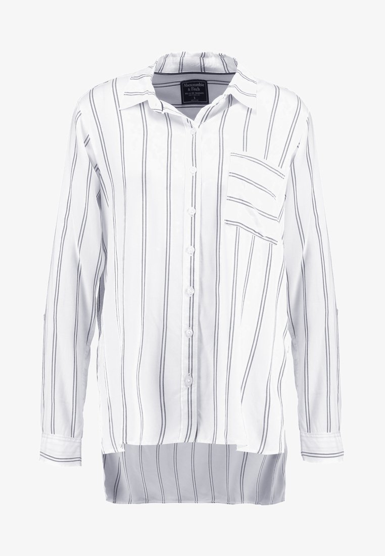 Abercrombie & Fitch PREPPY Skjorte white grounded Abercrombie & Fitch PREPPY Skjorte white solid Zalando.no