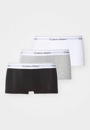 LOW RISE TRUNK ICON 3 PACK - Onderbroeken - grey heather/white/black