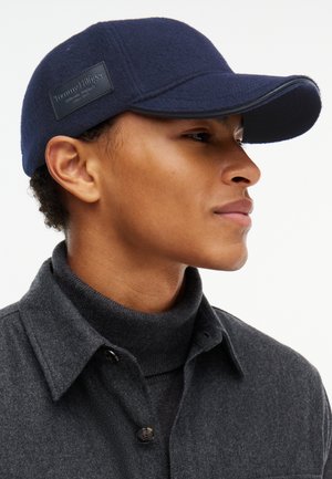 Tommy Hilfiger, SMART CASUAL PURE WOOL BASEBALL CAP - Шапка - blue