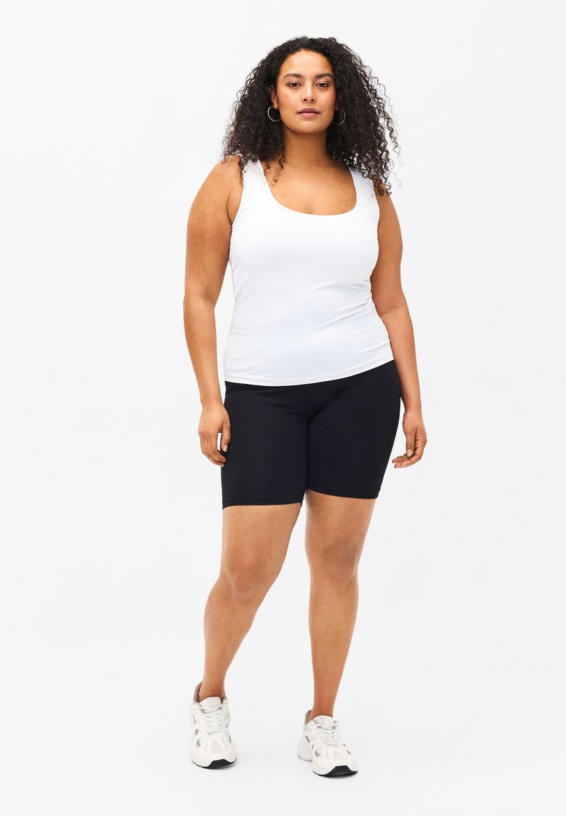 Zizzi FLASH – 2ER-PACK - Legíny – nohavice - black black