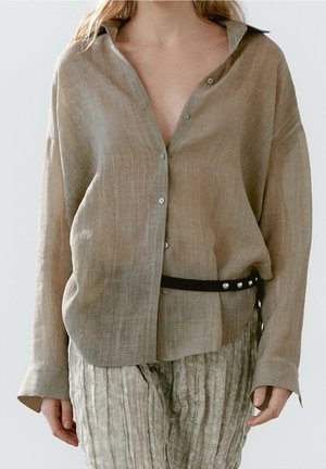 Chemisier - mottled dark green