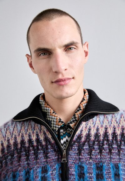 Missoni ROLL NECK  - Jumper - blue/black