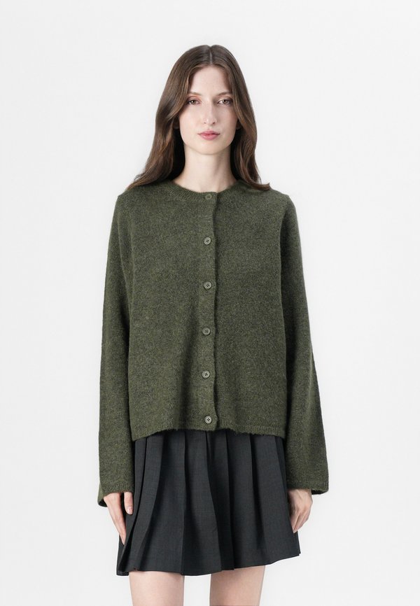 SLFLULU  NEW CARDIGAN  - Strickjacke - kalamata melange