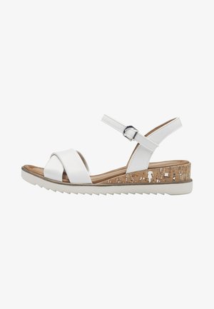 Plateausandalette - white