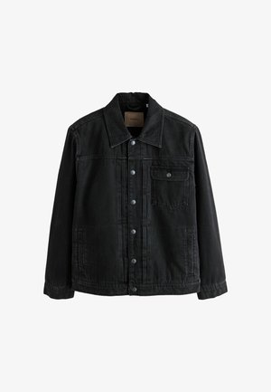 Next, DENIM BORG LINED JACKET - Denim jacket - black
