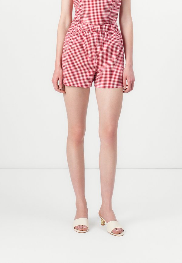 ONLMAYE CHECK - Shorts - salsa