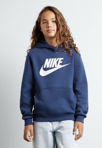 Nike Sportswear CLUB UNISEX - Džemperis ar kapuci - midnight navy/white