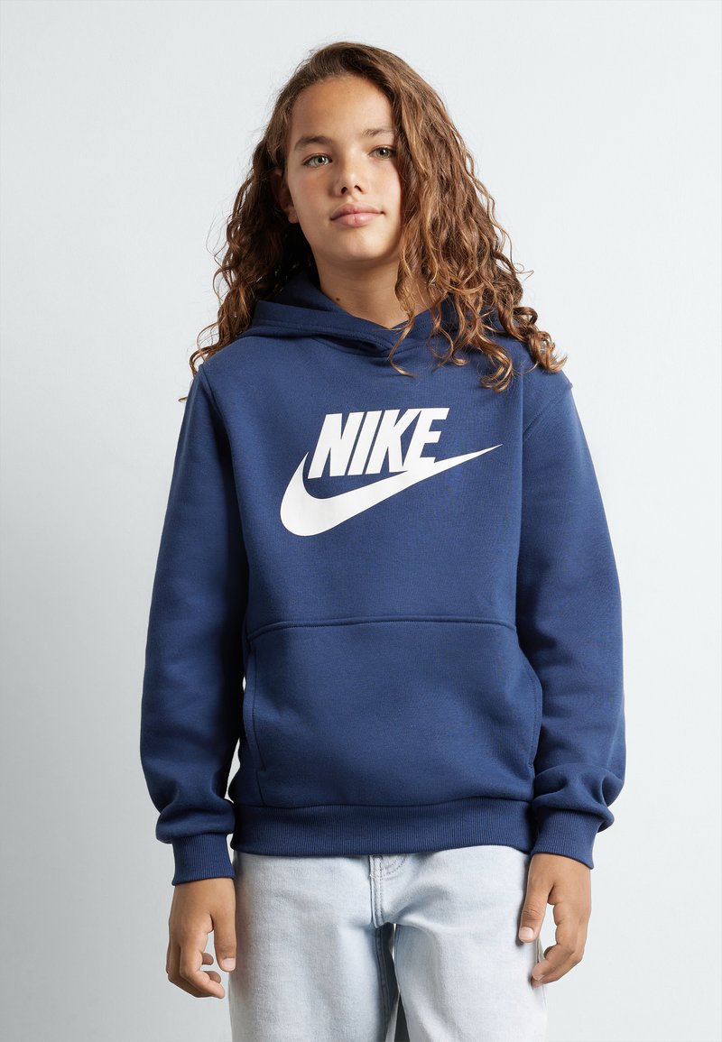 Nike Sportswear CLUB UNISEX - Džemperis ar kapuci - midnight navy/white