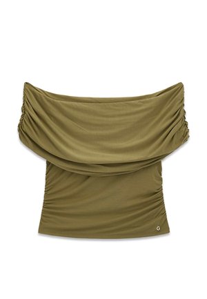 Guess, SCHULTERFREIES PLISSIERTES TOP - Blouse - grün
