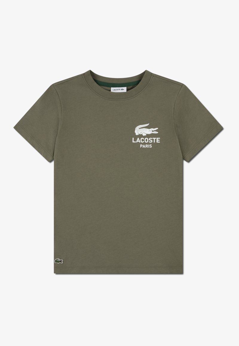 Lacoste GRAPHIC CORE TEE - Marškinėliai su spaudiniu - lacoste olive