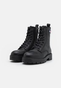 Tommy Jeans Bottines à lacets - black