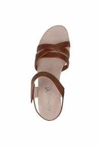 Caprice Wedge sandals - cognac nappa