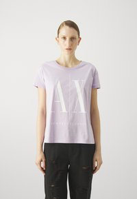 Armani Exchange T-shirts med print - violet sky