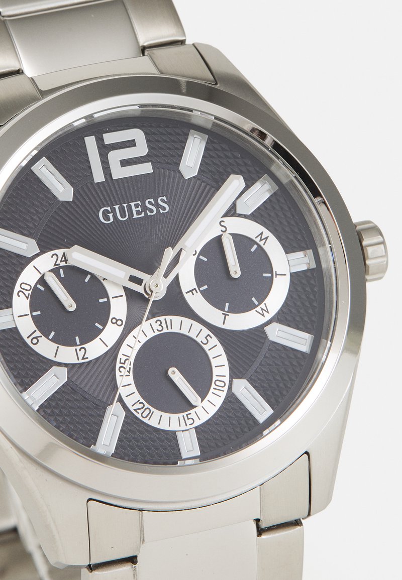 GUESS Orologio Uomo Zen In Acciaio Inossidabile - Cassa 42mm, Movimento Quarzo, Vetro Minerale, Impermeabile 5 ATM, Regalo