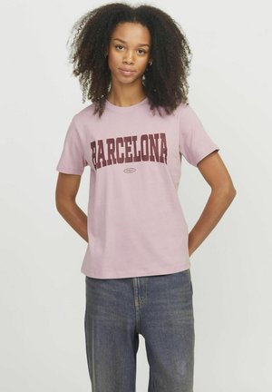 JXMERLE - T-shirt con stampa - mauve shadows