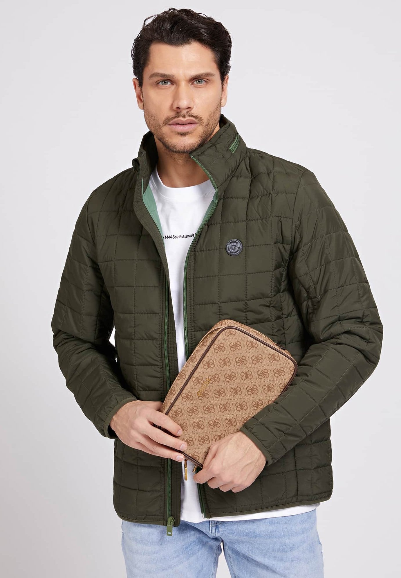 Guess VEZZOLA 4G - Neceser - braun/marrón - Zalando.es