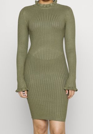 Strickkleid - dark green