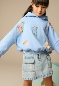 Next ELASTICATED  - Kapucni - blue floral print embroidered
