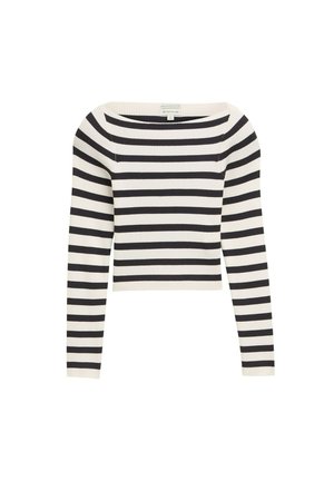 Svetrík - off white grey stripe