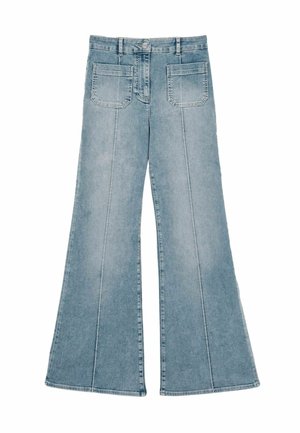 REGULAR FIT - SAKURA PATCH-POCKET  - Džinsi ar paplatinātiem galiem - light blue