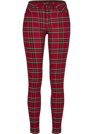 Urban Classics Pantaloni - red/blk