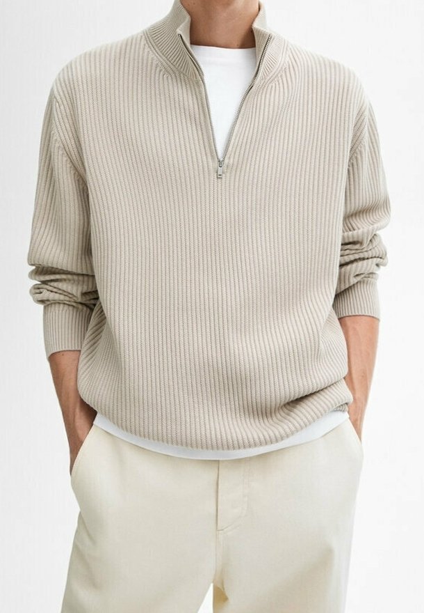 Massimo Dutti Strickpullover - beige