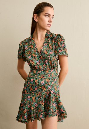 ROBE - Skjortekjole - vert/orange