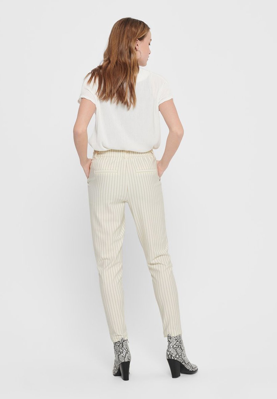 ONLY PANTALON POPTRASH - Broek - cloud dancer 2/beige - Zalando.nl
