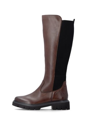Remonte, REMONTE HOCHSCHAFTSTIEFEL D1W77 - Stivali con plateau - brown