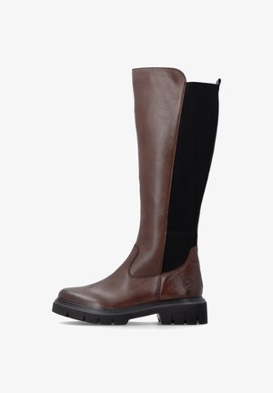 Remonte, REMONTE HOCHSCHAFTSTIEFEL D1W77 - Stivali con plateau - brown