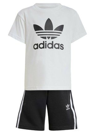 adidas Originals TEE SET  - T-shirt print - black   white