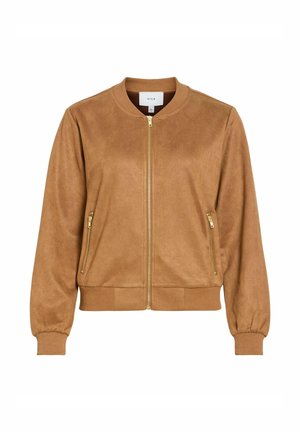 Tuhkruvärvi bomber-jope, millel on tõmbluku sulgemine, soonikkoes mansetid ja äär, kaks esimest tõmblukuga taskut, valmistatud siledast kunstlikust seemisnahast materjalist. Kuldse riistvaraga detailid.